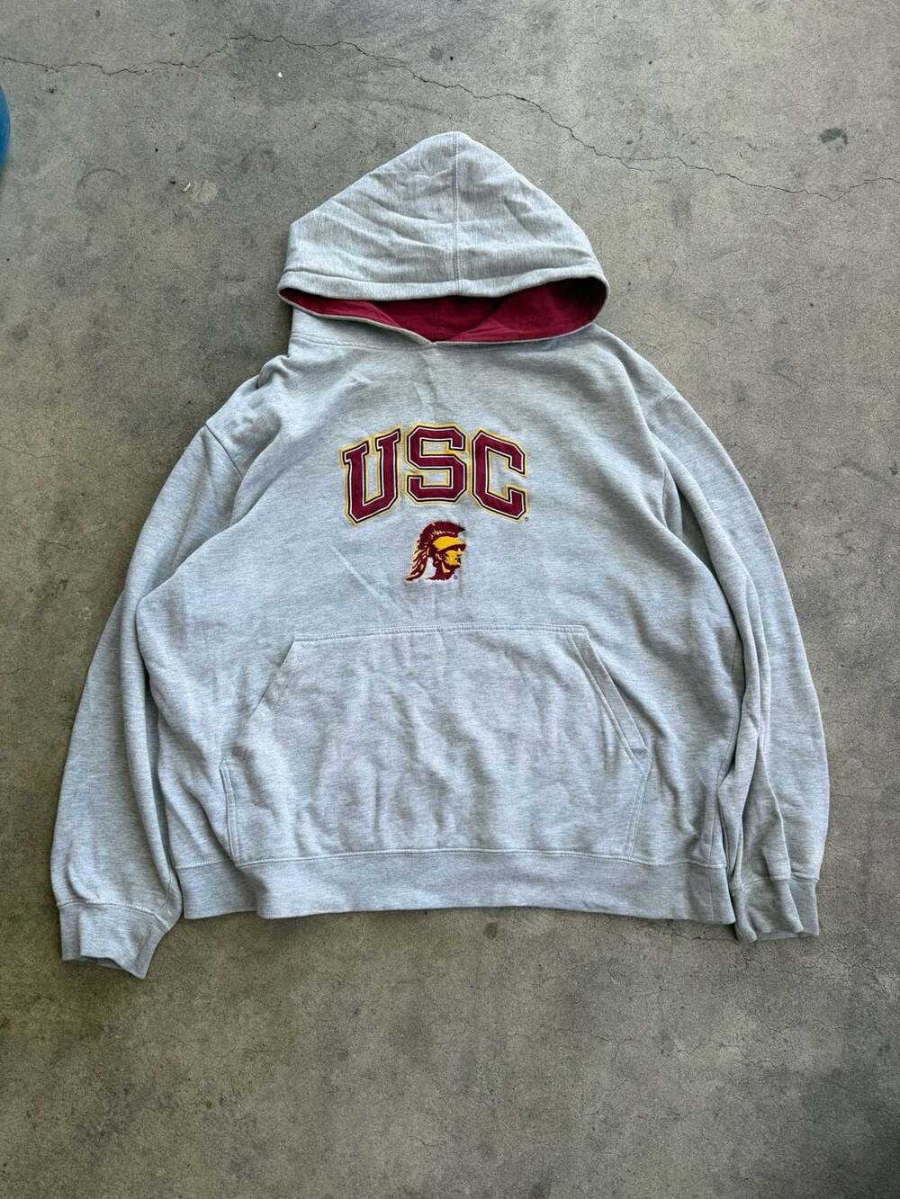 Vintage Foot Locker USC Trojans Hoodie Sweatshirt Size XXL